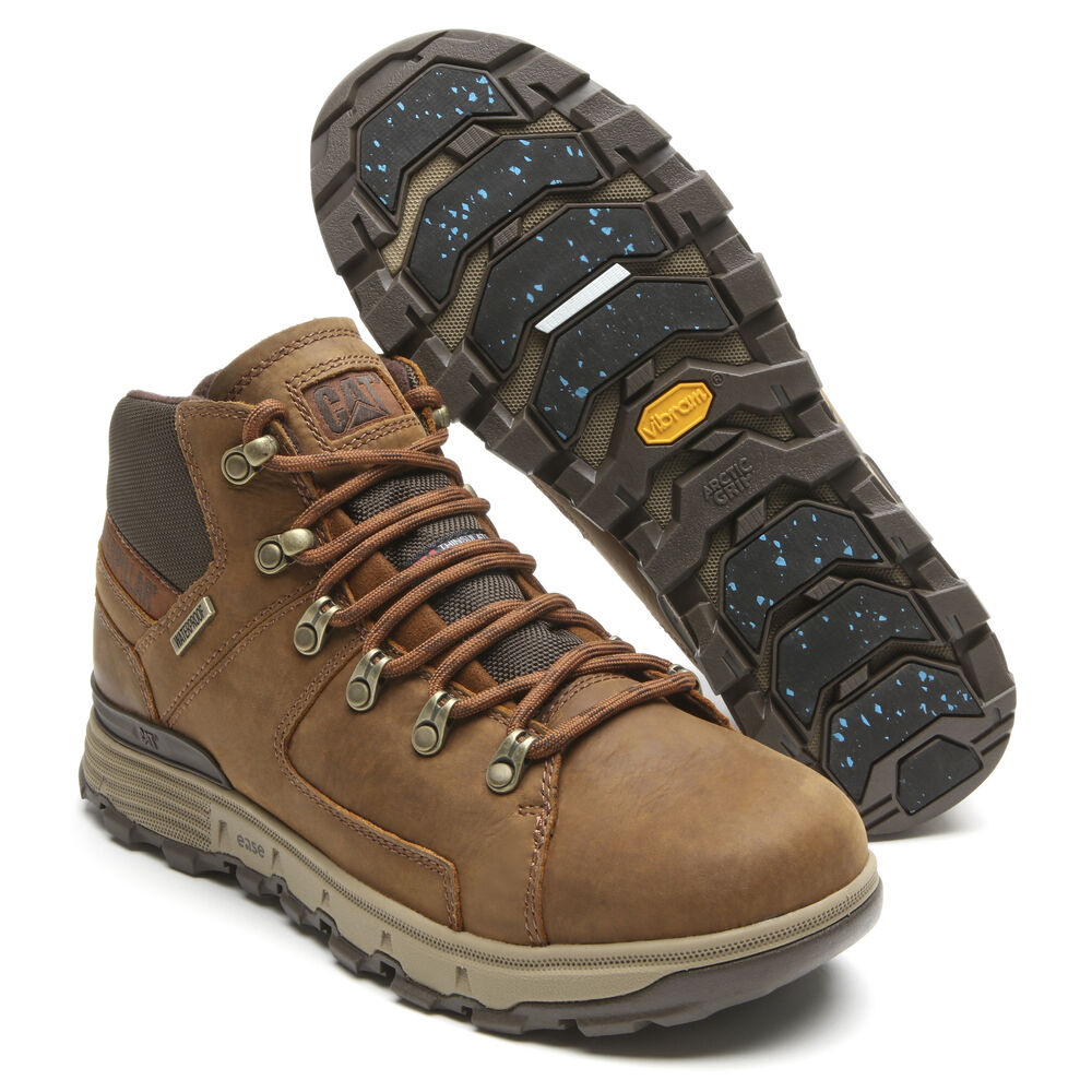 Vibram Sole CAT Stiction Hiker Waterproof Erkek Yürüyüş Ayakkabısı Kahverengi,BZ8395610